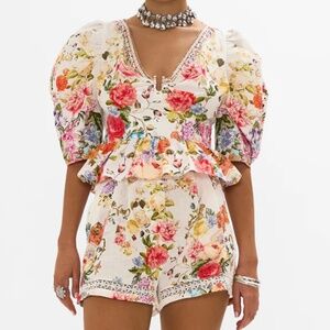 Camilla Puff Sleeve Top With Hardware Sew Yesterday